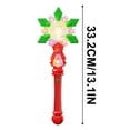 thumbnail image 3 of Christmas Snowflake Wand Flashlight | Light-Up Projection Magic Wand | LED Glitter Stick | Twinkling Light Effect | Handheld Puzzle Toy | Plastic | Battery Operated | 1 Pack, 3 of 6
