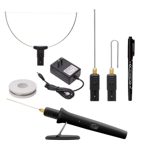 3 in 1 Hot Wire Foam Cutter Kit, Electric Styrofoam Cutting Tool, 100-240V / 18W with Electronic Adaptor for Small Cutting Project, DIY Craft, Foam Carving ﻿ ﻿ ﻿ ﻿ ﻿