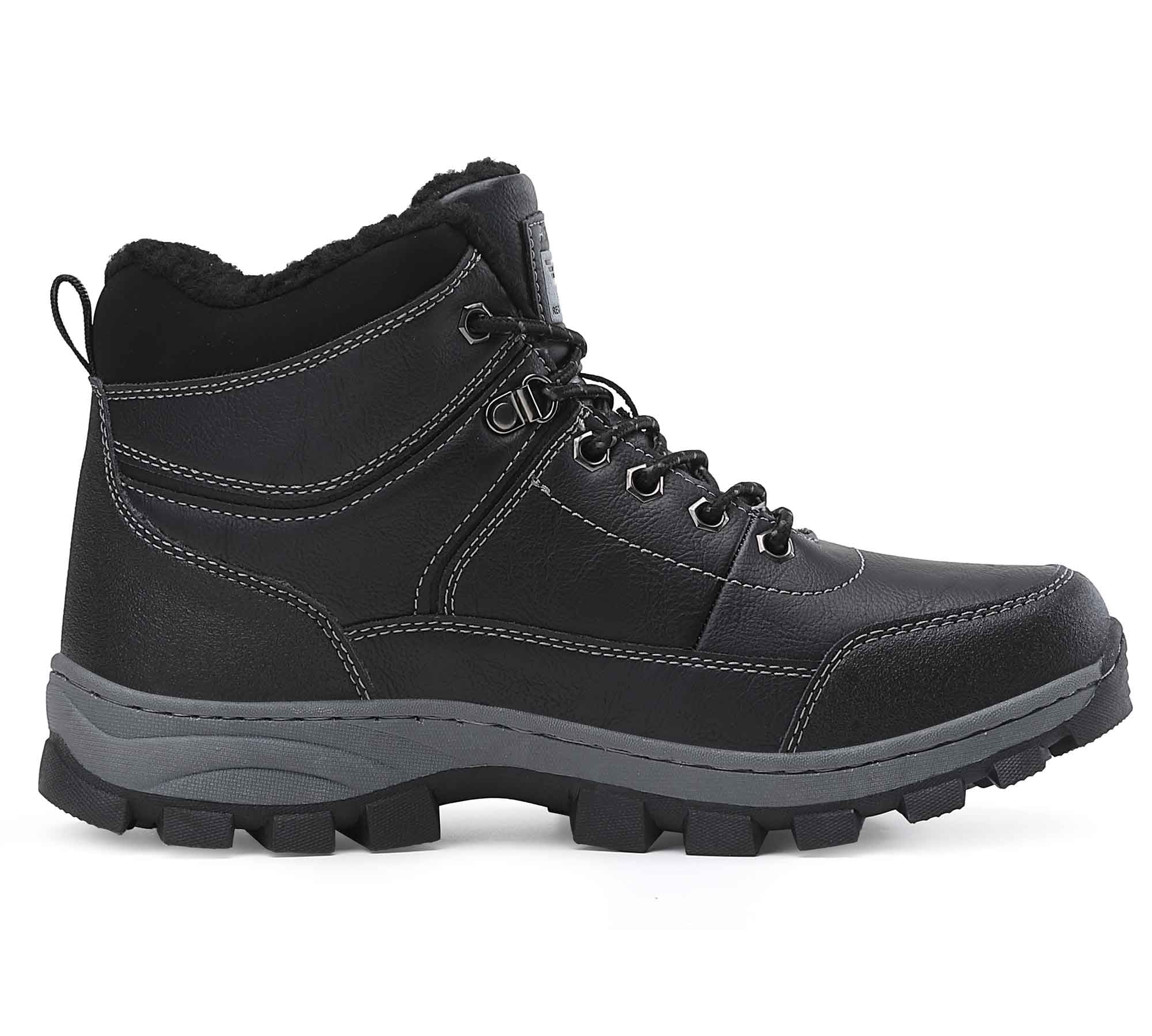 ARRIGO BELLO Men Snow Hiking Boots, Winter Boots, Faux Fur  display picture 1
