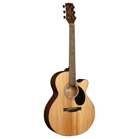 Jasmine S-34C Grand Auditorium Acoustic Guitar Satin Natural Finish