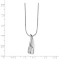 thumbnail image 3 of SS White Ice Satin & Poli.01ct. Collier Diamant 18 Pouces, 3 of 3