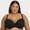 Black Hue, variant on Women's Fit for Me 360 Stretch Plus Size Cotton T-Shirt Bra