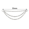 thumbnail image 1 of F136 Titanium Chain and Hinged Earring for EAR PIERC Ear Chain Labret Lip Sling Diy Originality Body Piercing Jewelry FJH, 1 of 7