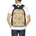 thumbnail image 6 of Daiia Retro 70s 60s Flower Backpack for Men and Women -Durable Backpack Large Capacity, Water-Resistant Bag with Adjustable Straps and Laptop Compartment, 6 of 9