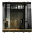 thumbnail image 3 of Ambesonne Industrial Shower Curtain, Broken Rusty Door, 69"Wx70"L, Grey Brown, 3 of 5