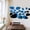 Blue, variant on 20pcs 3D Mirror Wall Sticker Pebble Stone Shape Mirror Mural Wall Decal for Living Room Bedroom TV Background Art DIY Home Decor