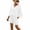 White, variant on Lcziwo Womens V Neck Two Piece Sets Cotton Linen Elegant Travel Outfits Batwing Sleeve Loose Shirts with Drawstring High Waist Shorts Beige,XXL