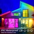 thumbnail image 4 of Lámpara de alero impermeable Yocrostar IP67 para techo de casa, 300 pies RGB, 4 of 7