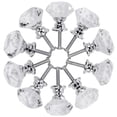 thumbnail image 4 of Perillas para gabinete Akstore de vidrio cristalino de 30 mm, forma de diamante, 4 of 6