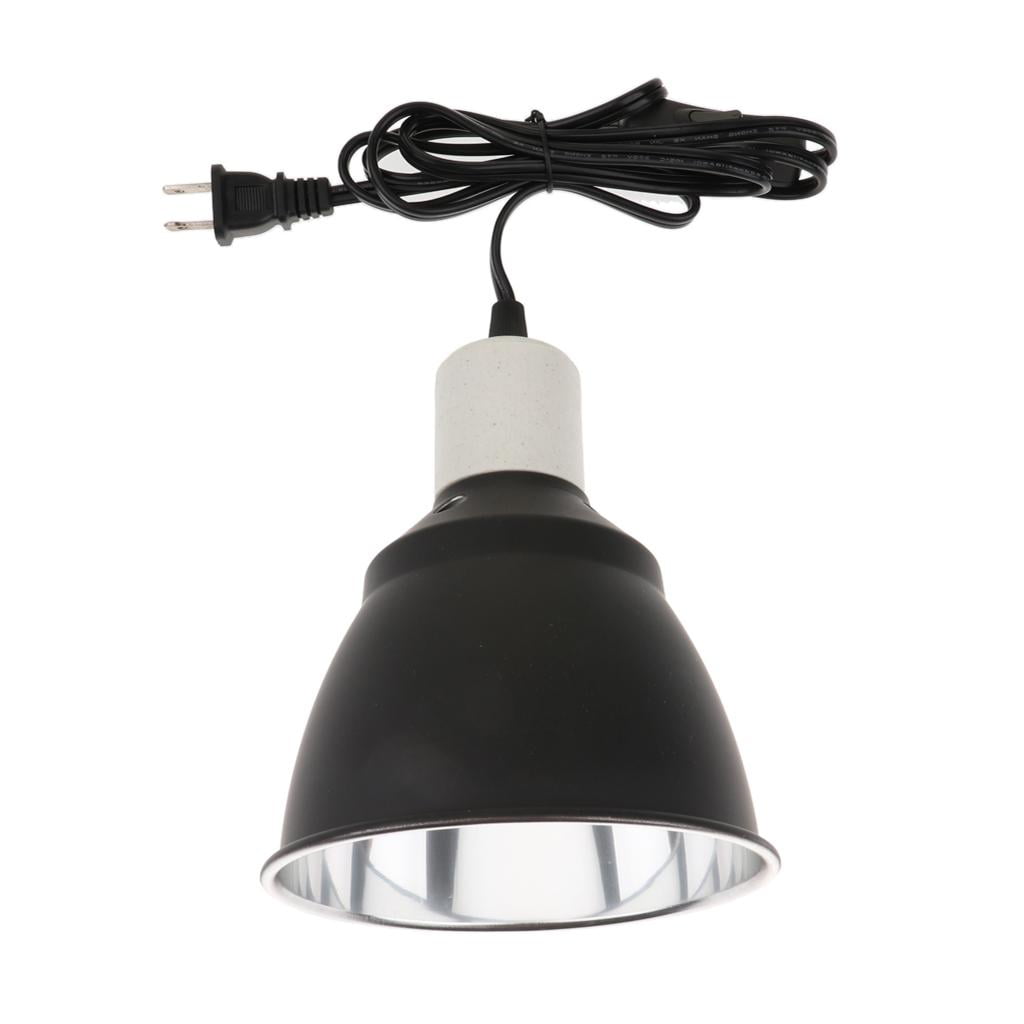 Dualoai Dome Lamp Fixture for Reptiles Amphibians Poulty Heat Lamp UVA UVB Bulb Halogen