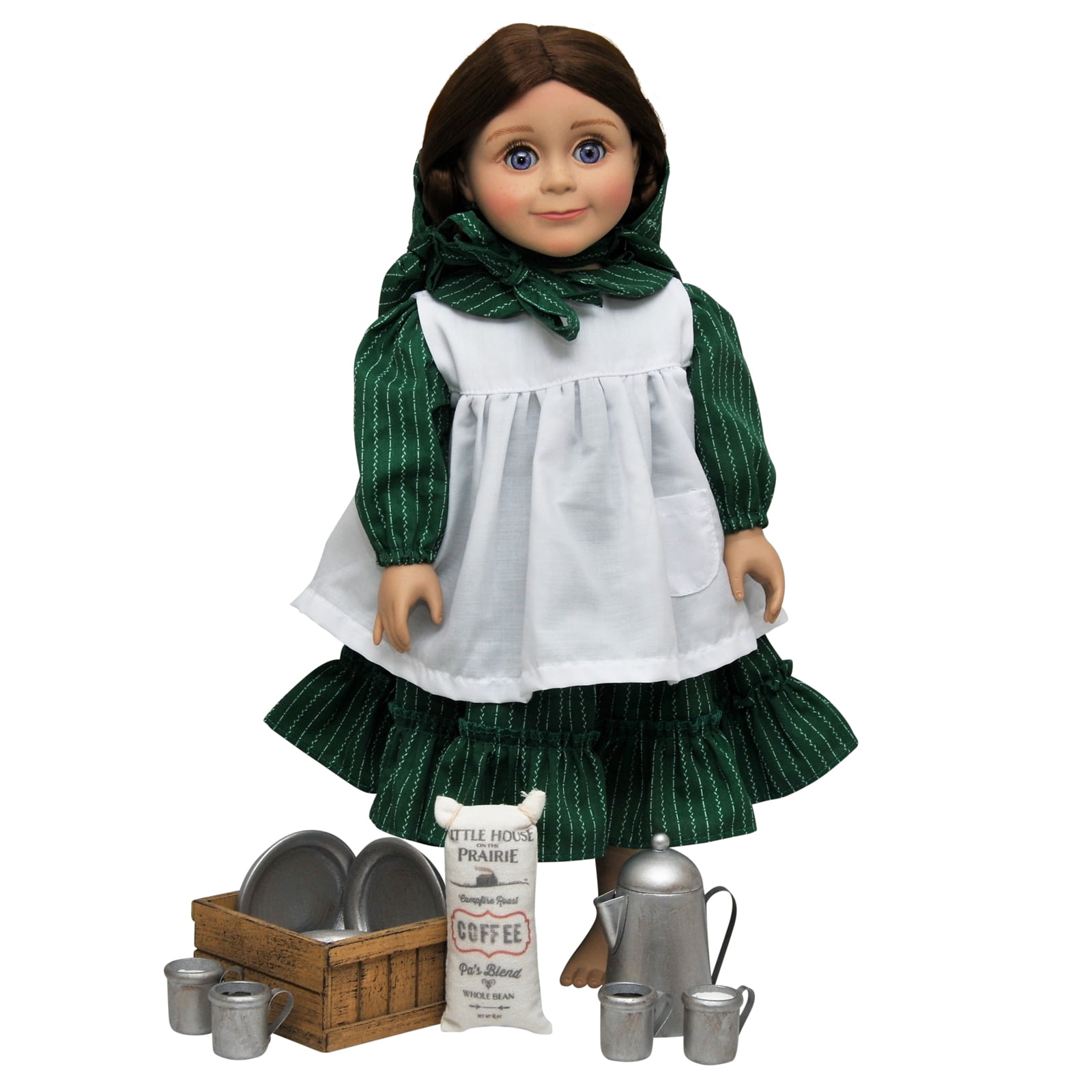 The Queen's Treasures 18 In Doll Kitchen Accessories, Little House on The Prairie 12 Piece Dishware Set Intended For American Girl Dolls