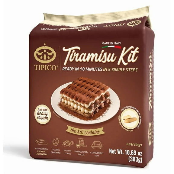Tipico Tiramisu Kit, Instant Dessert Kit, 10.69 oz (Pack of 2)