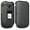 Black, variant on Case for Sonim XP3, Nakedcellphone [Black] Protective Snap-On Cover [Grid Texture] for Sonim XP3 Flip Phone (XP3800)
