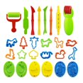 thumbnail image 1 of SNNROO 26 Pieces Play Dough Tools Playdough Accessories Set Various  Molds Rollers   Gift for   Random Color, 1 of 7