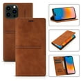 thumbnail image 1 of SaniMore for iPhone 14 Pro Max 6.7" 2022 Case [Magnetic Flip Full Protecetive Cover] Card Cash Pokcet + Kickstand + Retro Wear-resisitant PU Leather + Shockproof TPU Inner Business Shell, Brown, 1 of 9