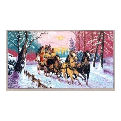 "Winter" Printed Canvas for  Needlepoint Tapestry Gobelin  Embroidery Gobelin L B930