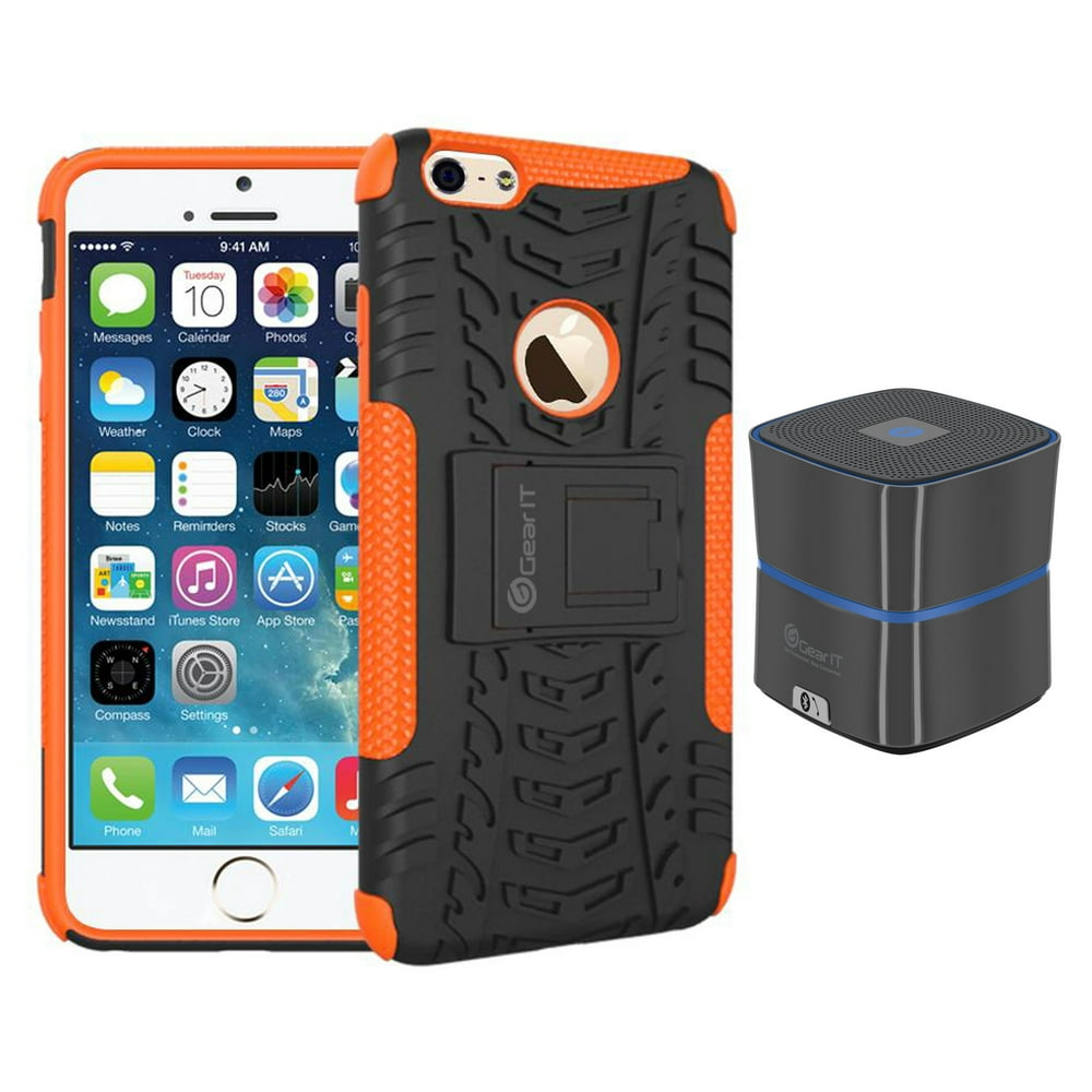 iPhone 6 Case Bundle (Case + Speaker Gunmetal), roocase iPhone 6 4.7