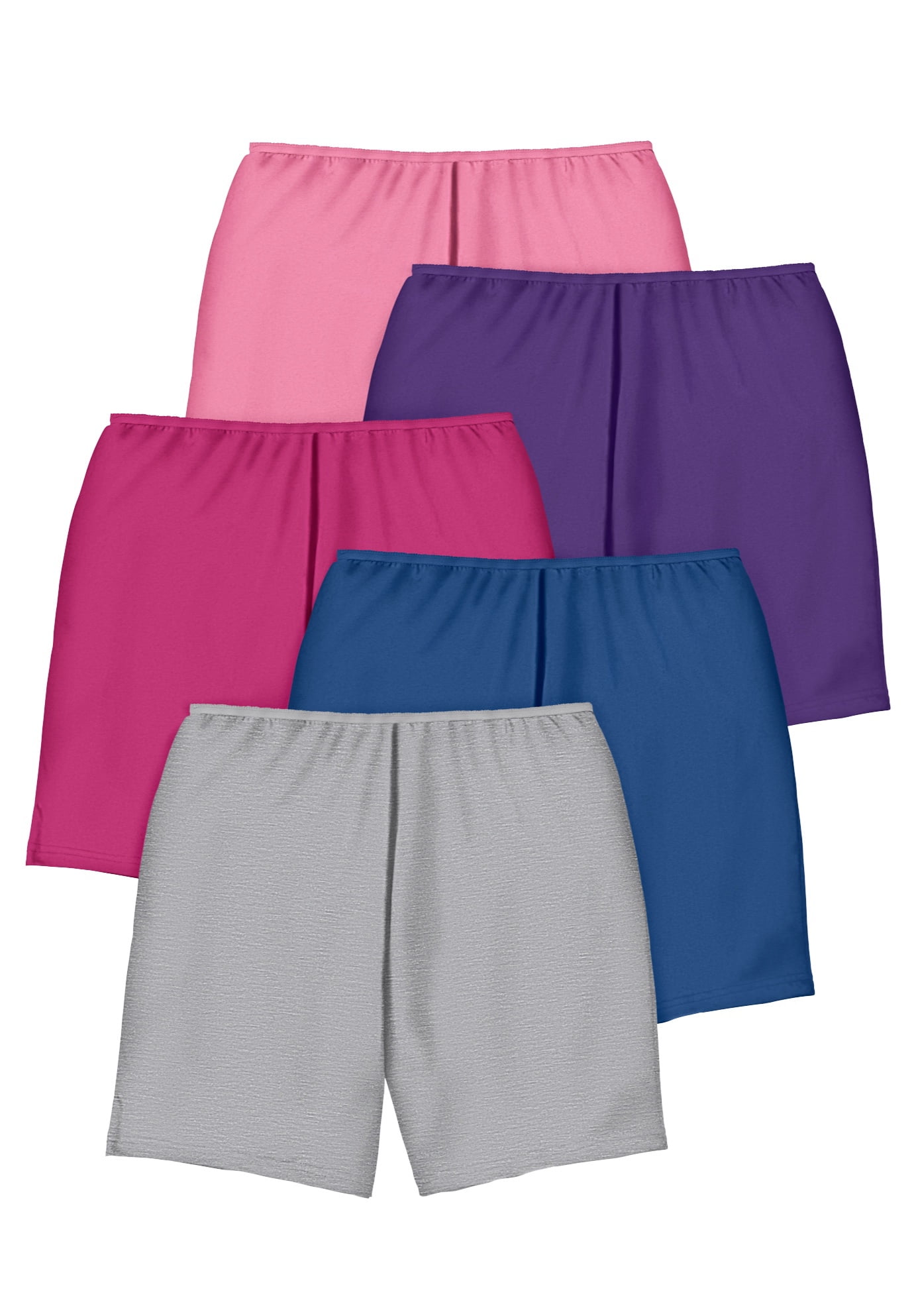 Comfort Choice Women's Plus Size Cotton Boxer 5-Pack Panties - Walmart.com