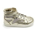 thumbnail image 4 of Old Soles Toddlers New Leader Fashion Sneakers, Gold \ Grey Suede,30 EU (13 US) M US, 4 of 7