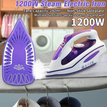 110V 1200W Electric Steam Iron Handheld Fabric Steamer for Laundry in