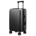 thumbnail image 1 of LUGGEX Luggage with Spinner Wheels, Polycarbonate Expandable Hard Shell Suitcase, Carry On 20 Inch, Charcoal Metallic, 1 of 9