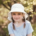 thumbnail image 4 of JAN & JUL Baby Girl Sun-Hat with Chin Strap, 100% Cotton Wide Brim UPF 50 (M: 6-24 months, Dot), 4 of 7