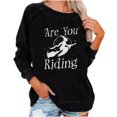 thumbnail image 2 of Costumes d'Halloween pour Femmes 2023 Décontractés Manches Longues Col Rond Hauts Blouse Ample Chandail Graphique à Imprimé d'Halloween T-Shirts Grande Taille Chemises pour Femmes en Liquidation, 2 of 6
