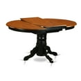 thumbnail image 2 of East West Furniture Avon 7-piece Wood Dining Set with Oval Table in Black/Cherry, 2 of 5