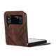 thumbnail image 4 of Funda de cuero con estampado de líneas para Samsung Galaxy Z Flip4, 4 of 4