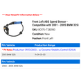 thumbnail image 2 of Front Left ABS Speed Sensor - Compatible with 2001 - 2005 BMW 325i 2002 2003 2004, 2 of 2