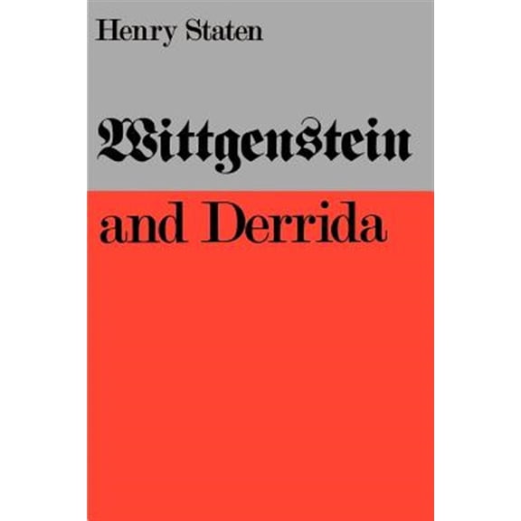 Pre-Owned Wittgenstein and Derrida (Paperback) 9780803291690