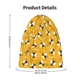 thumbnail image 4 of Honeii Cute Bee Butterfly Yelllow Print Kids Knit Beanie Watch Hat ,Knit Cap for Boys and Girls, 4 of 7