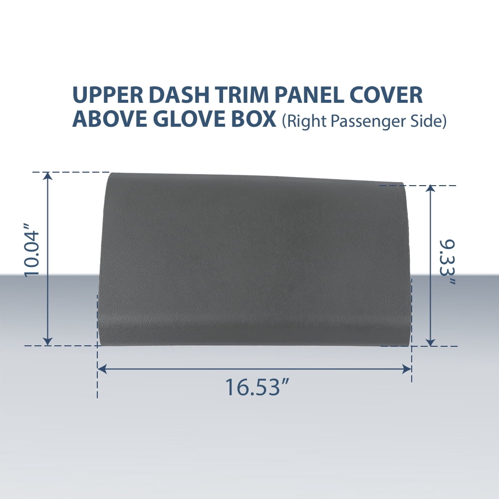 PIT66 Right Side Dash Trim Panel Cover Above Glovebox Gray Fit For 04-08 Ford F150