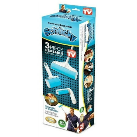 As Seen On Tv Schticky 3 Piece Reusable Lint Rollers 6222343