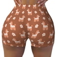 thumbnail image 2 of Haiem Cute Poodle Dog No Front Seam Biker Shorts for Women Yoga Workout Gym Bike Shorts with Tummy Control Moisture-Wicking-Medium, 2 of 9