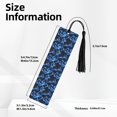 thumbnail image 3 of Kdxio Blue Lightning Print Metal Tassel Bookmarks,Perfect Gift for Art Lovers and Bookworms Metal Bookmarks for Women, 3 of 8