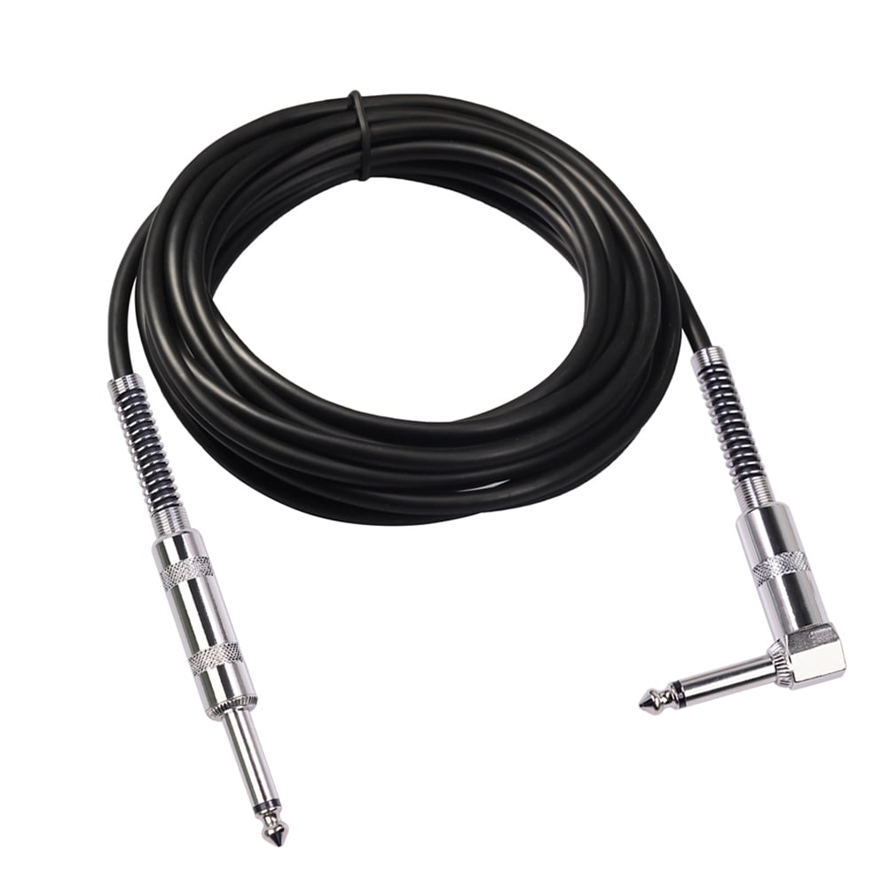 6.5mm Jack Guitar Lead Cable Straight Male to Right Angle Male Audio