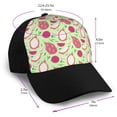 thumbnail image 2 of Yiaed Dragon Fruit 1 Print Baseball Cap Dad Hat Polo Style Plain Blank Adjustable Size, 2 of 5