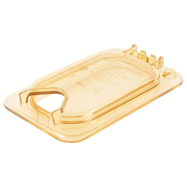Carlisle 10539Z13 StorPlusâ„¢ EZ Access High Heat 1/9 Size Universal Lid, Amber