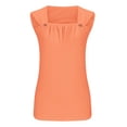 thumbnail image 4 of Tabk Tops Tank Top Women Sleeveless Top Women's Gradient Color Camisole Sleeveless T-shirt Loose Tank Orange M, 4 of 5