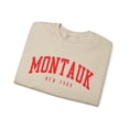thumbnail image 3 of Montauk New York Sweatshirt Gifts Crew Neck Shirt Long Sleeve Unisex, 3 of 7