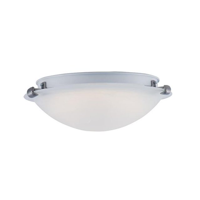 12 in. LED Alabaster Cloud Flush Mount, 3000K Soft White Glass Light Fixture, Dimmable