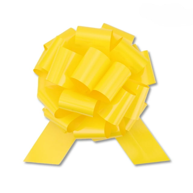 Lazo de regalo HCHENBOW, grande, 30,5 cm, 2 unidades, amarillo