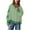Green, variant on Pull Over Plus Size Sweatshirts For Women With No Hoods Crew Neck Long Sleeves Casual Patchwork Pattern Star Design Lightweight Cozy Fall Winter Top Wear Plus Size