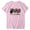 Pink, variant on WREESH Women's Round Neck Summer Fashion T-Shirt Short Sleeve Print Blouse with Graphic Design Olive Green
