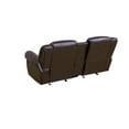 thumbnail image 4 of Aukfa Double Recliner Loveseat Sofa, Overstuffed Loveseat with Cupholder for Living Room, Brown, 4 of 10
