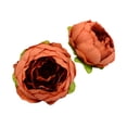 thumbnail image 2 of Faux Flowers, Fake Flowers, Peony Flower Buds Artificial Round Peony Heads Fake Peony Heads Bulk for Wedding Flower Wall, DIY Crafts Bridal Bouquets Party Home Decor Brick Red 1Pcs, 2 of 8
