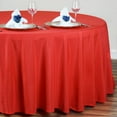 thumbnail image 6 of BalsaCircle Christmas Holidays 120" Red Round Polyester Tablecloth Linens Decoration, 6 of 9