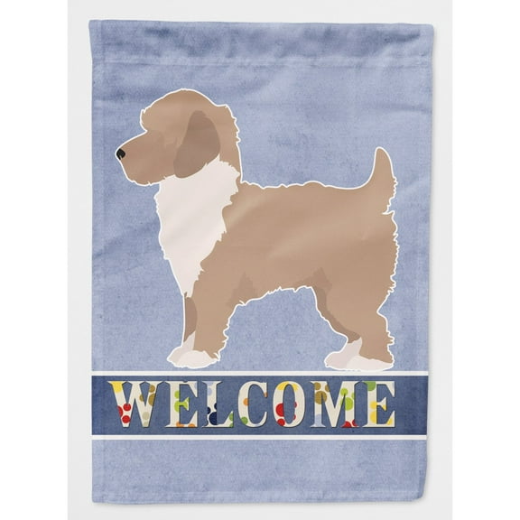 Carolines Treasures CK3789CHF Yorkiepoo 2 Welcome Flag Canvas House Size  Large multicolor