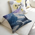 thumbnail image 5 of polar bear snow mountain linen throw pillowcase decoration pillowcase gifting preferred 18x18 inch cushion cover 4 sets sofa pillowcase sofa bedroom living room car, 5 of 8